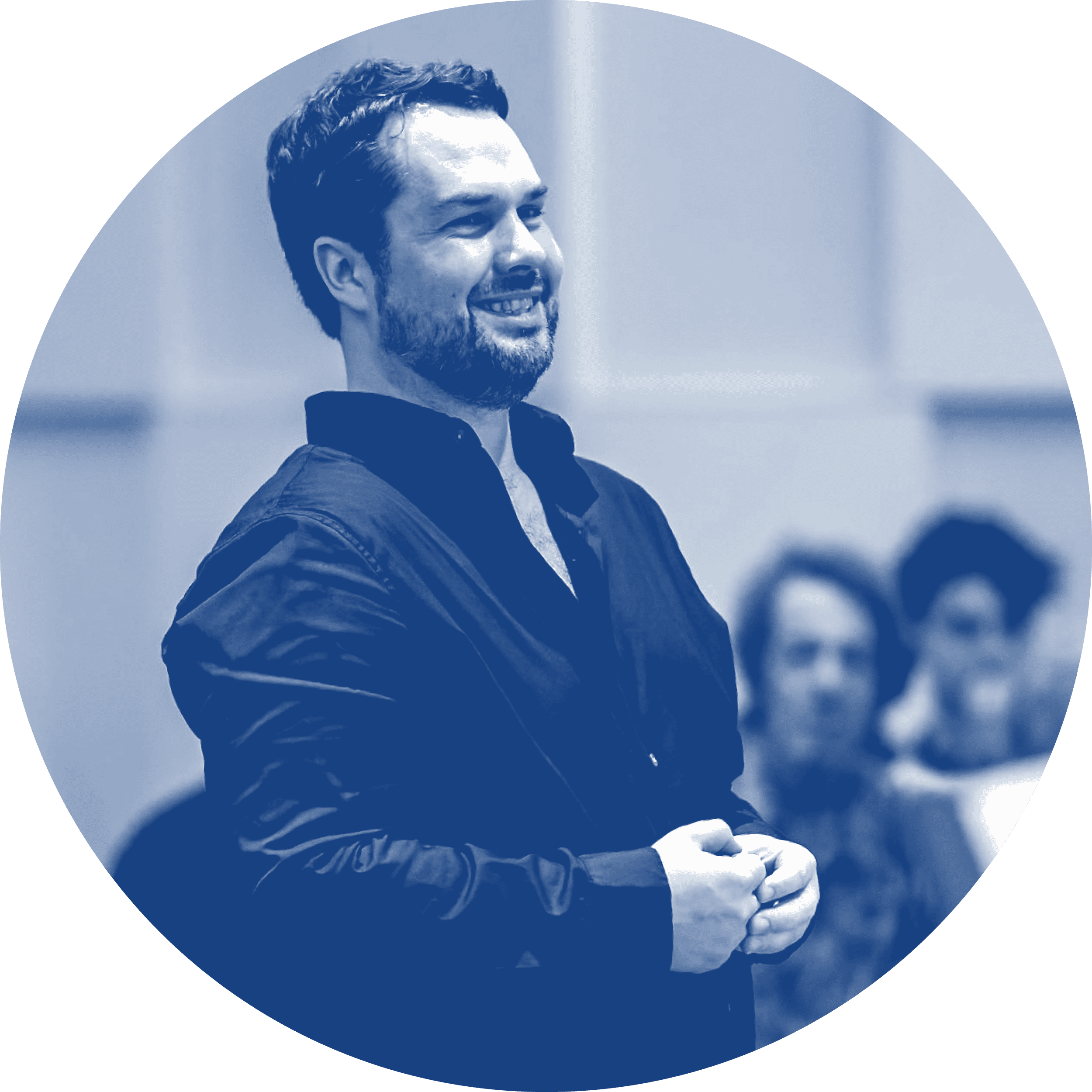 Kieran Morris leading a workshop